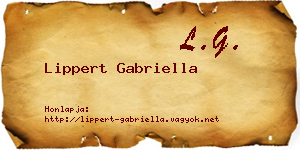 Lippert Gabriella névjegykártya